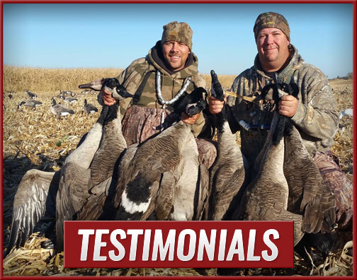 Testimonials The Goose Guys Waterfowl Hunting LLC Testimonials